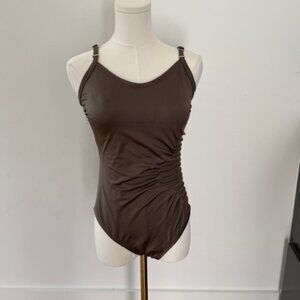 Olive green bathing suit